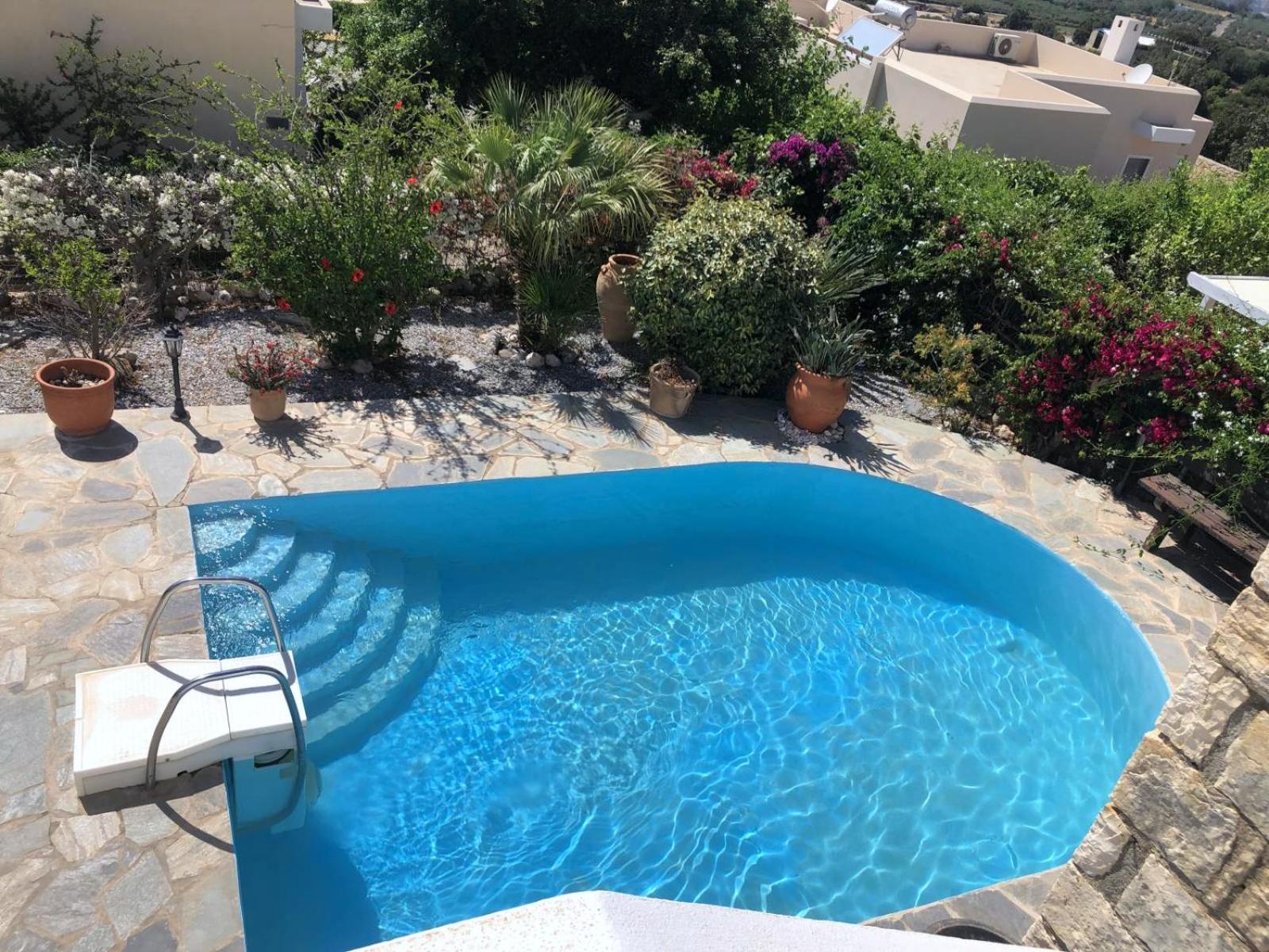 Gemuetliche Villa Mailin Priv. Pool Schoene Aussicht Skouloúfia エクステリア 写真